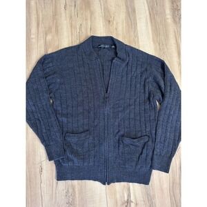 NORTHERN isles blue zip up sweater